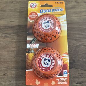 Arm and Hammer Odor Busterz Odor Eliminator Pumpkin Cream Scent, 1 Pack =2 Balls